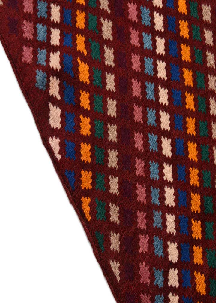 5' 8 x 8' 1 Hand Knotted Balouch Wool Rug
