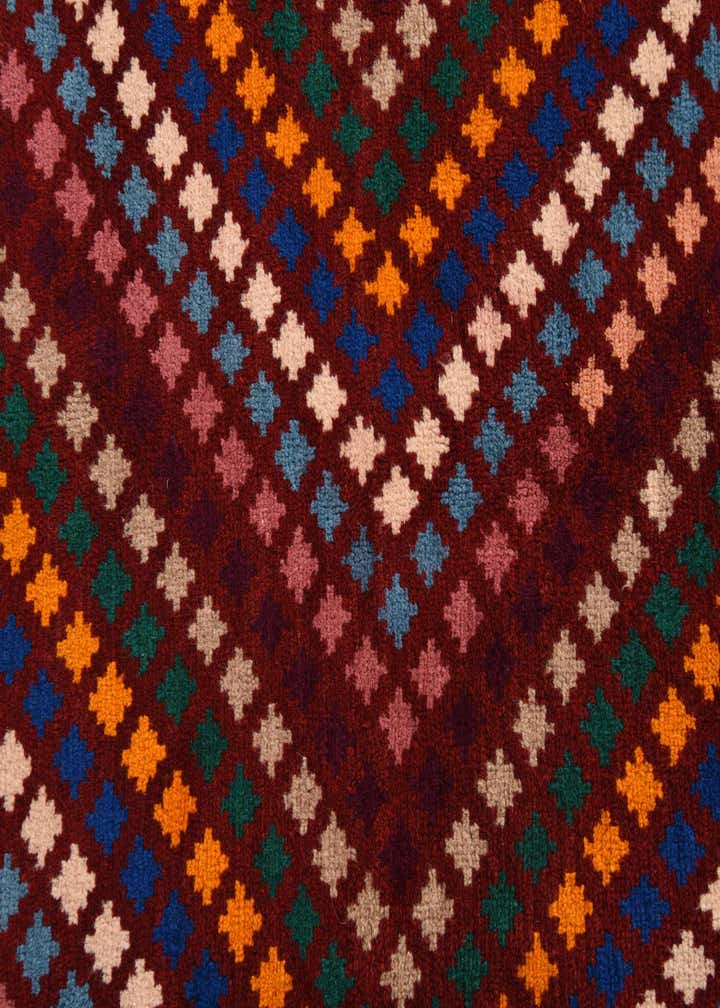 5' 8 x 8' 1 Hand Knotted Balouch Wool Rug