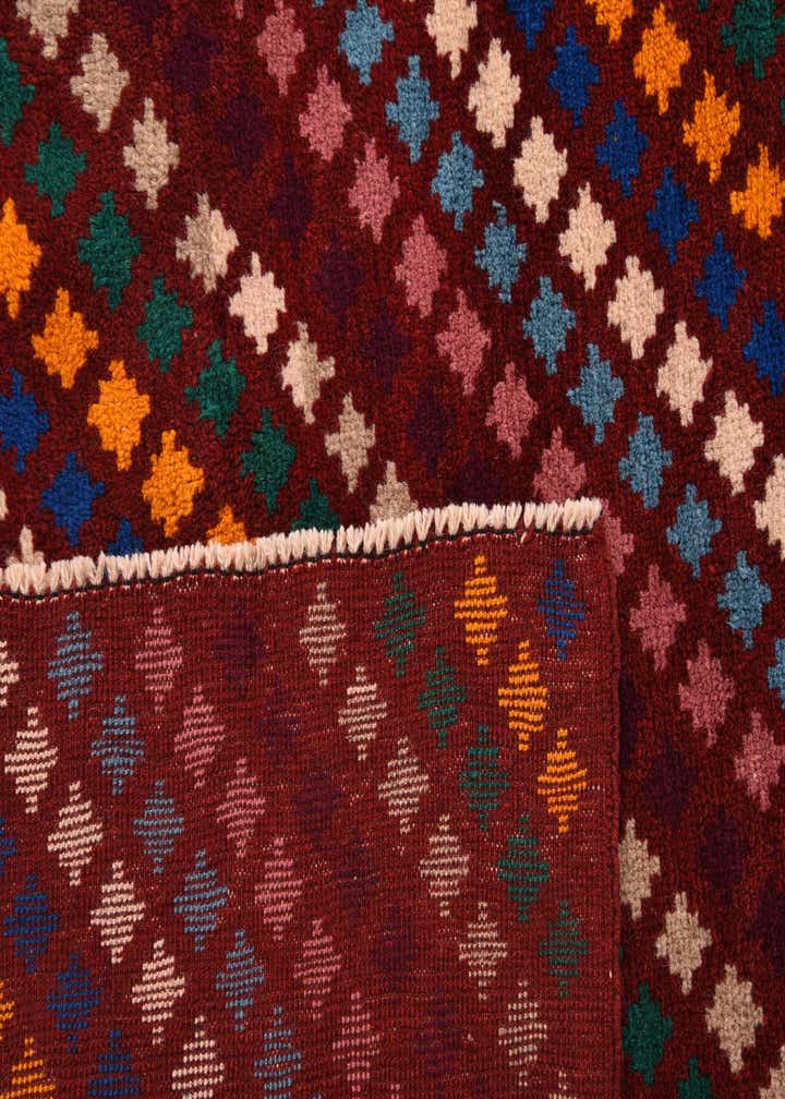5' 8 x 8' 1 Hand Knotted Balouch Wool Rug