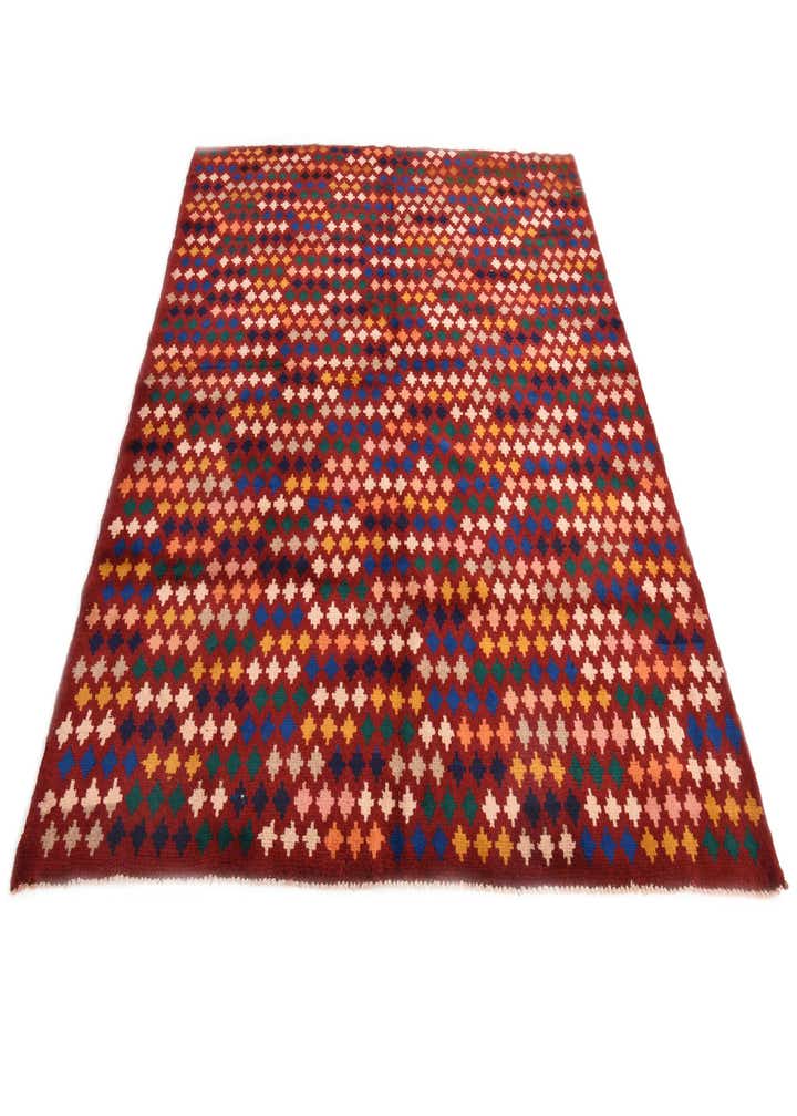 6' 2 x 7' 3 Hand Knotted Balouch Wool Rug