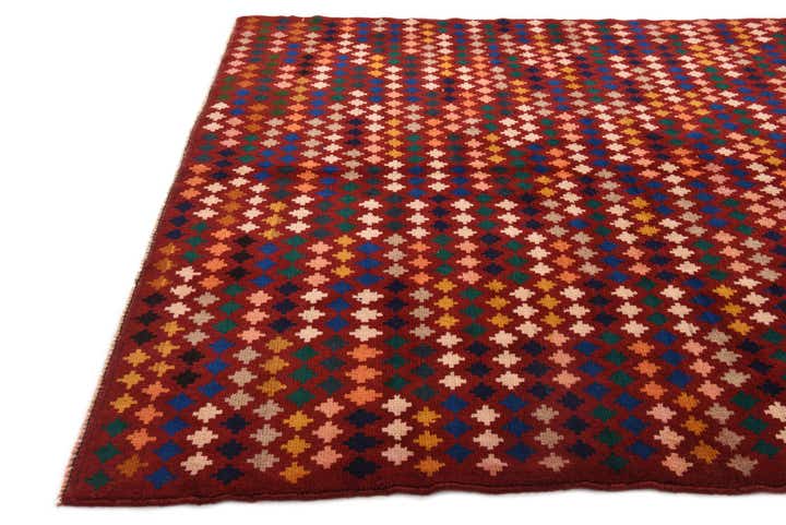 6' 2 x 7' 3 Hand Knotted Balouch Wool Rug