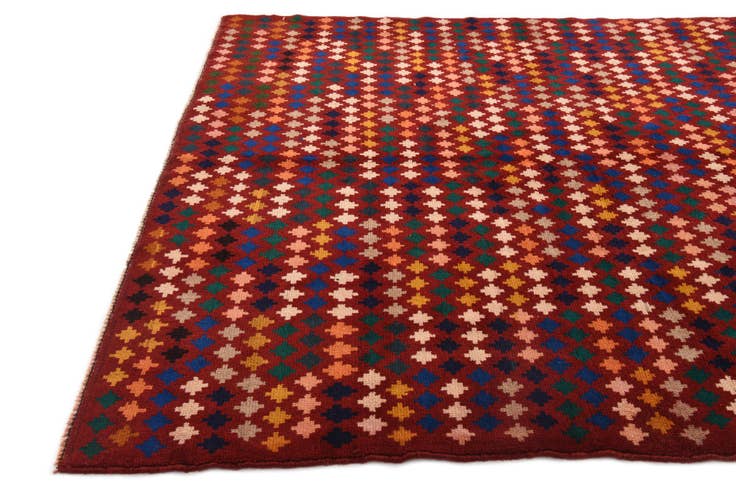 Detail image of 6' 2 x 7' 3 Hand Knotted Balouch Wool Rug