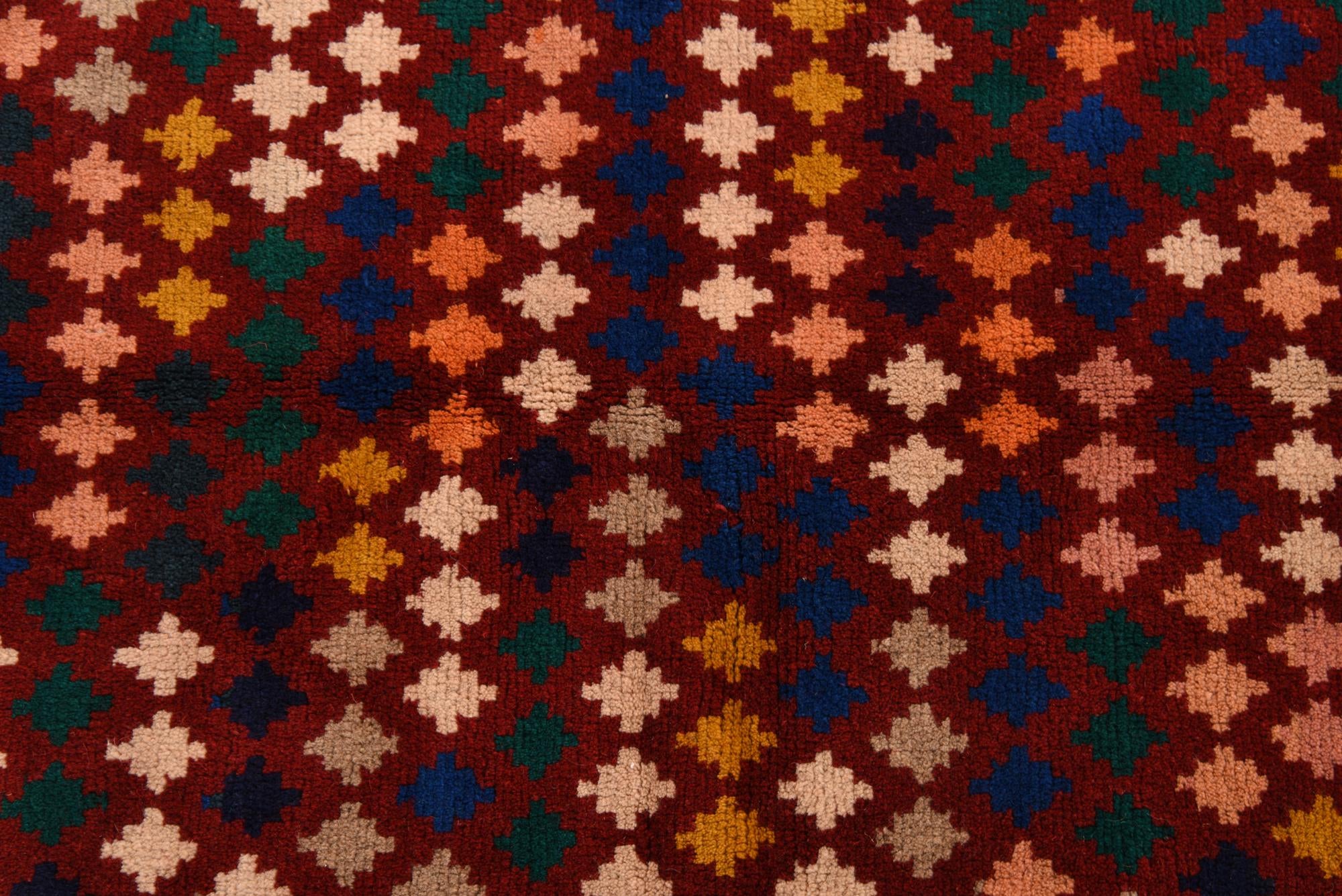 6' 2 x 7' 3 Hand Knotted Balouch Wool Rug