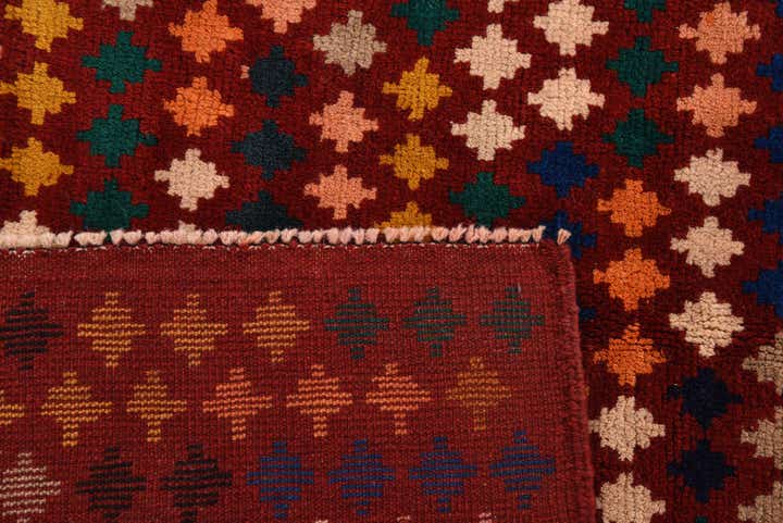 6' 2 x 7' 3 Hand Knotted Balouch Wool Rug