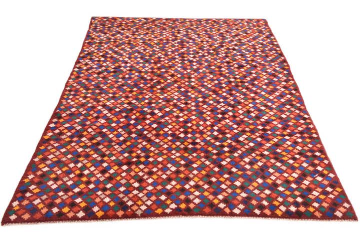 6' 9 x 10' Hand Knotted Balouch Wool Rug