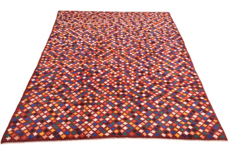 Detail image of 6' 9 x 10' Hand Knotted Balouch Wool Rug