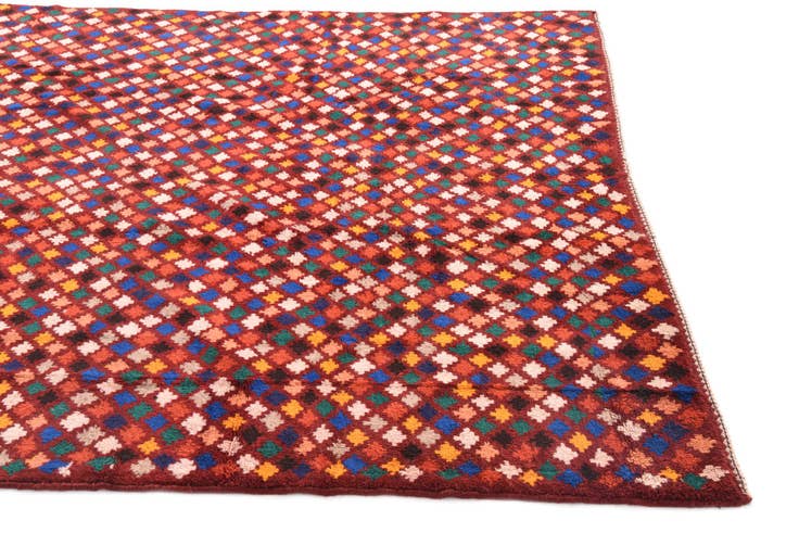 Detail image of 6' 9 x 10' Hand Knotted Balouch Wool Rug