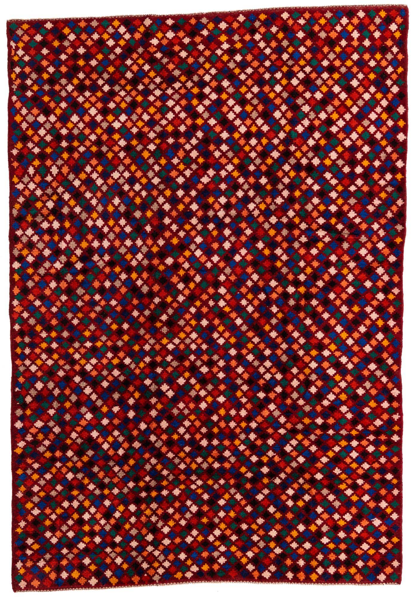 6' 9 x 10' Hand Knotted Balouch Wool Rug