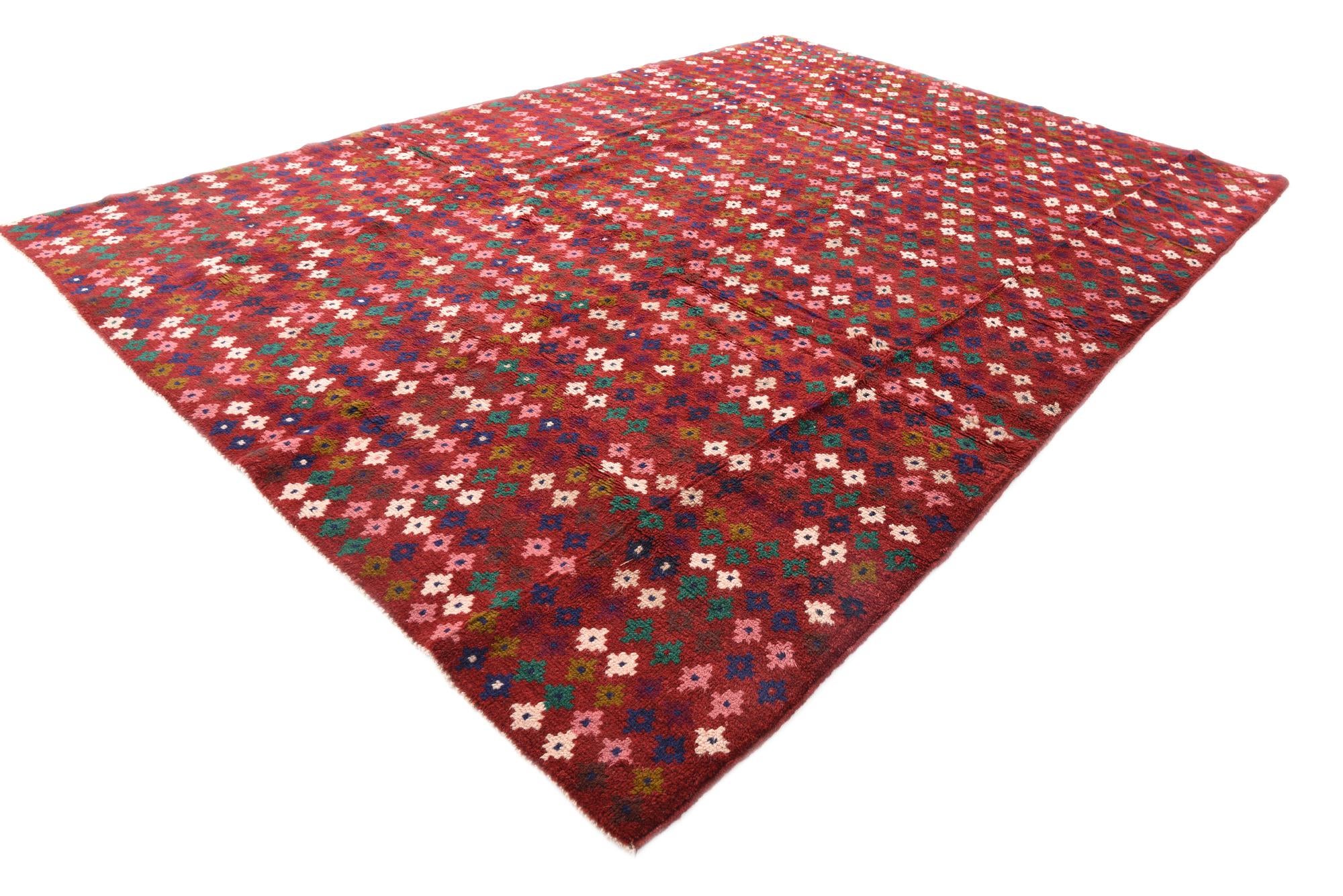 6' 9 x 9' 11 Hand Knotted Balouch Wool Rug