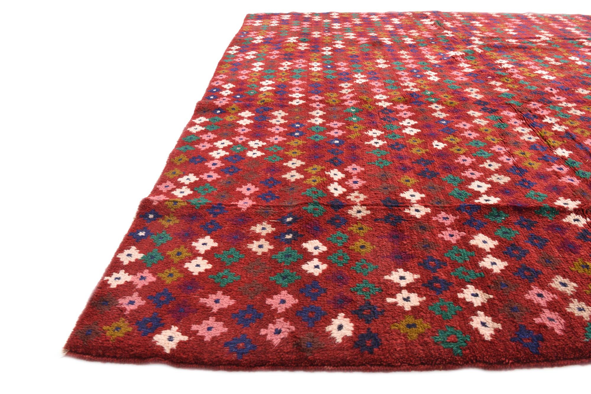 6' 9 x 9' 11 Hand Knotted Balouch Wool Rug