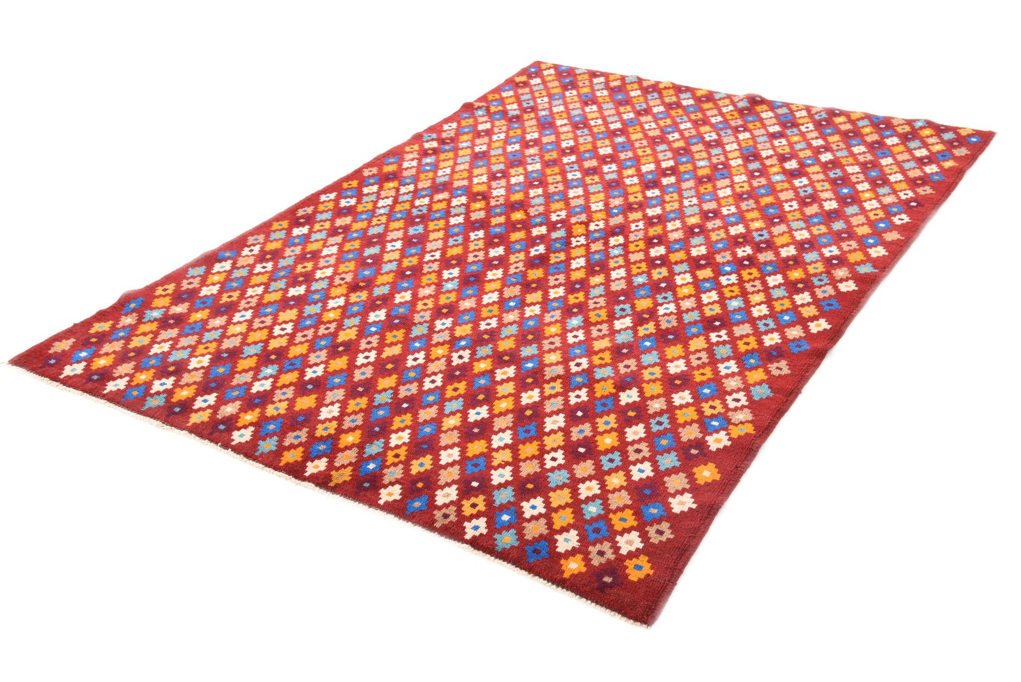 4' 8 x 7' 6 Hand Knotted Balouch Wool Rug