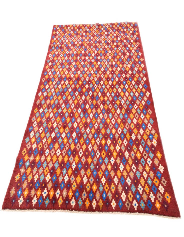 Detail image of 4' 8 x 7' 6 Hand Knotted Balouch Wool Rug