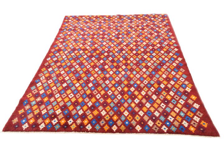 4' 8 x 7' 6 Hand Knotted Balouch Wool Rug