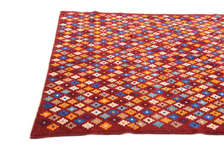 Detail image of 4' 8 x 7' 6 Hand Knotted Balouch Wool Rug