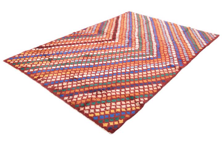 5' 6 x 8' 1 Hand Knotted Balouch Wool Rug