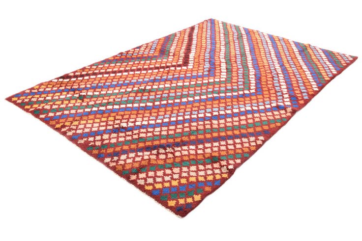 Detail image of 5' 6 x 8' 1 Hand Knotted Balouch Wool Rug