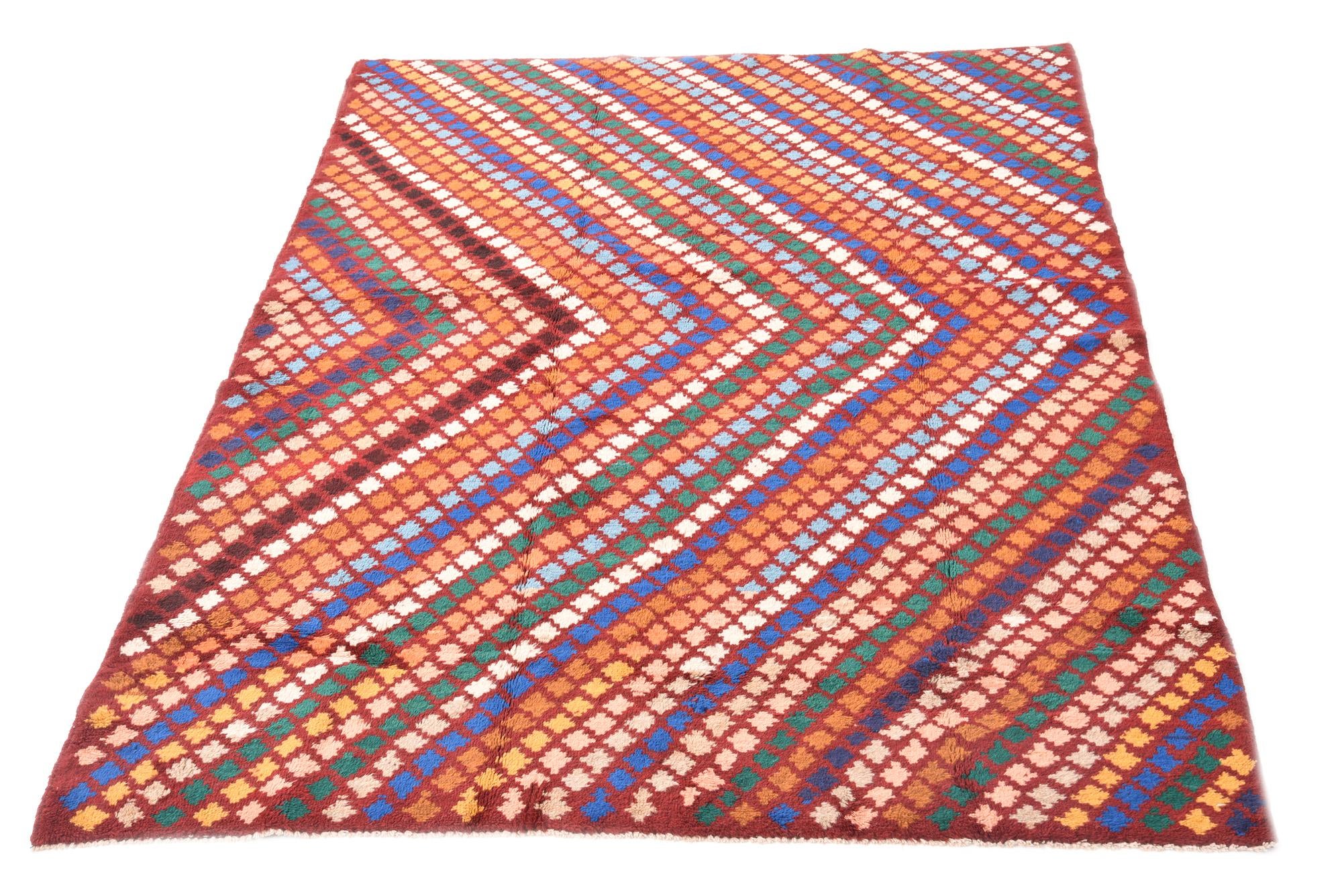 5' 6 x 8' 1 Hand Knotted Balouch Wool Rug