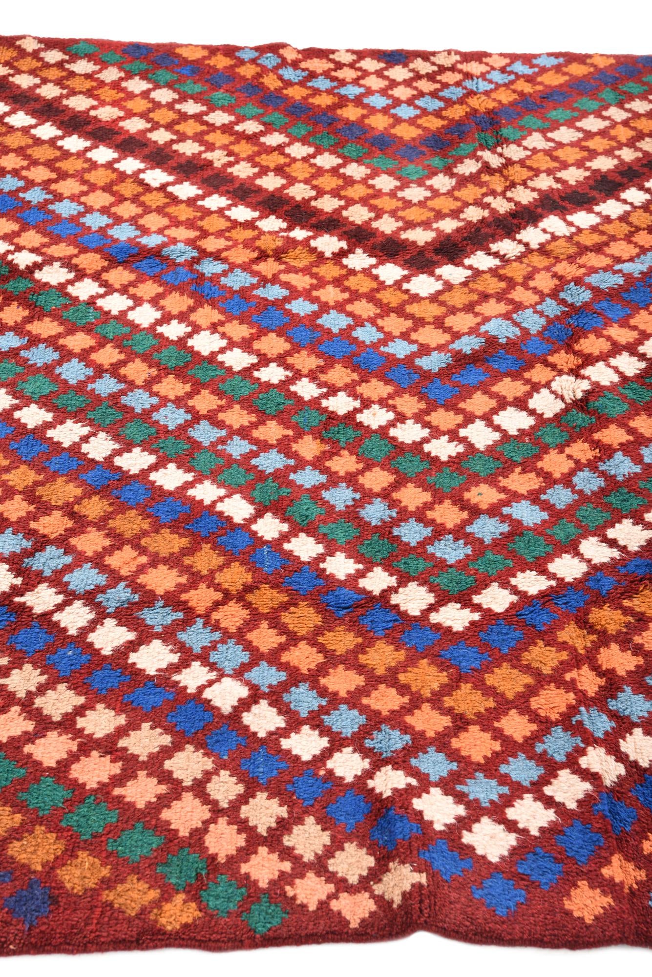 5' 6 x 8' 1 Hand Knotted Balouch Wool Rug