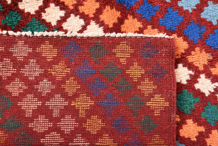 5' 6 x 8' 1 Hand Knotted Balouch Wool Rug