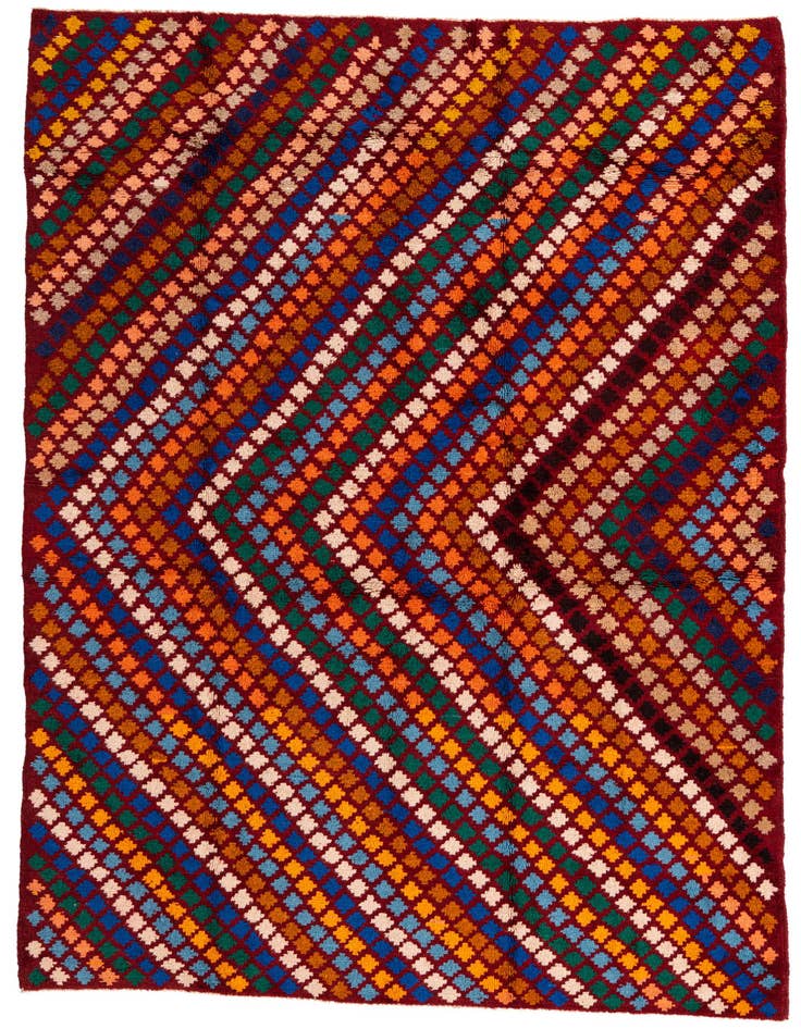 Detail image of 5' 6 x 8' 1 Hand Knotted Balouch Wool Rug