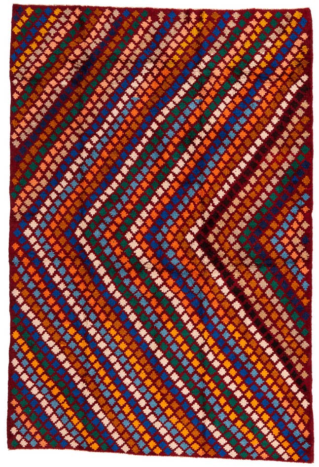 Detail image of 5' 6 x 8' 1 Hand Knotted Balouch Wool Rug