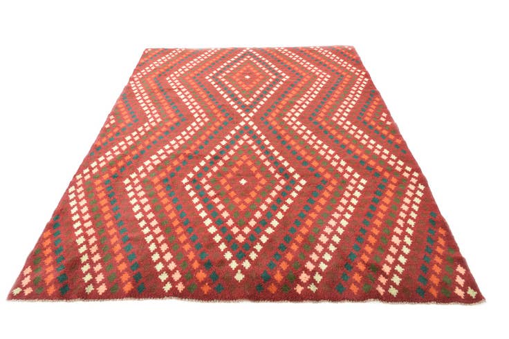 Detail image of 6' 9 x 9' 2 Hand Knotted Balouch Wool Rug
