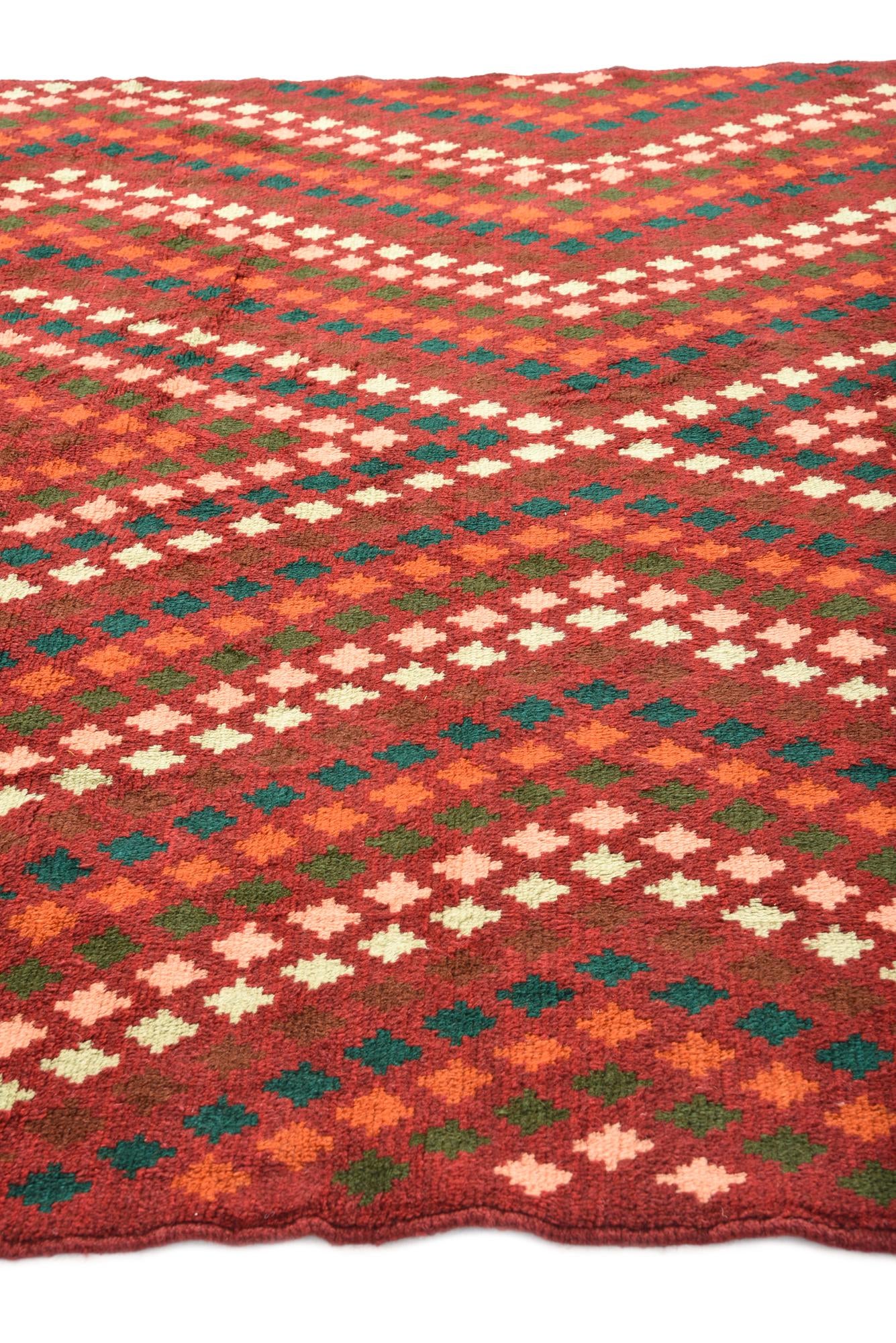6' 9 x 9' 2 Hand Knotted Balouch Wool Rug