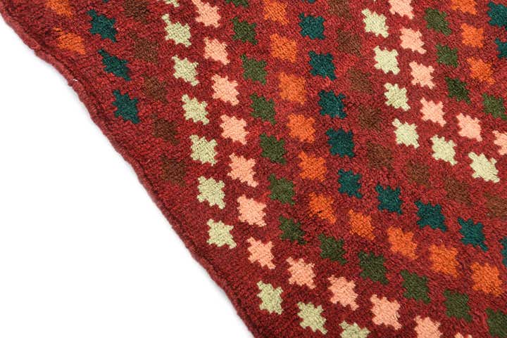 6' 9 x 9' 2 Hand Knotted Balouch Wool Rug
