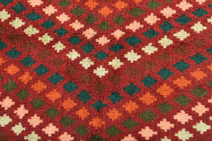 6' 9 x 9' 2 Hand Knotted Balouch Wool Rug