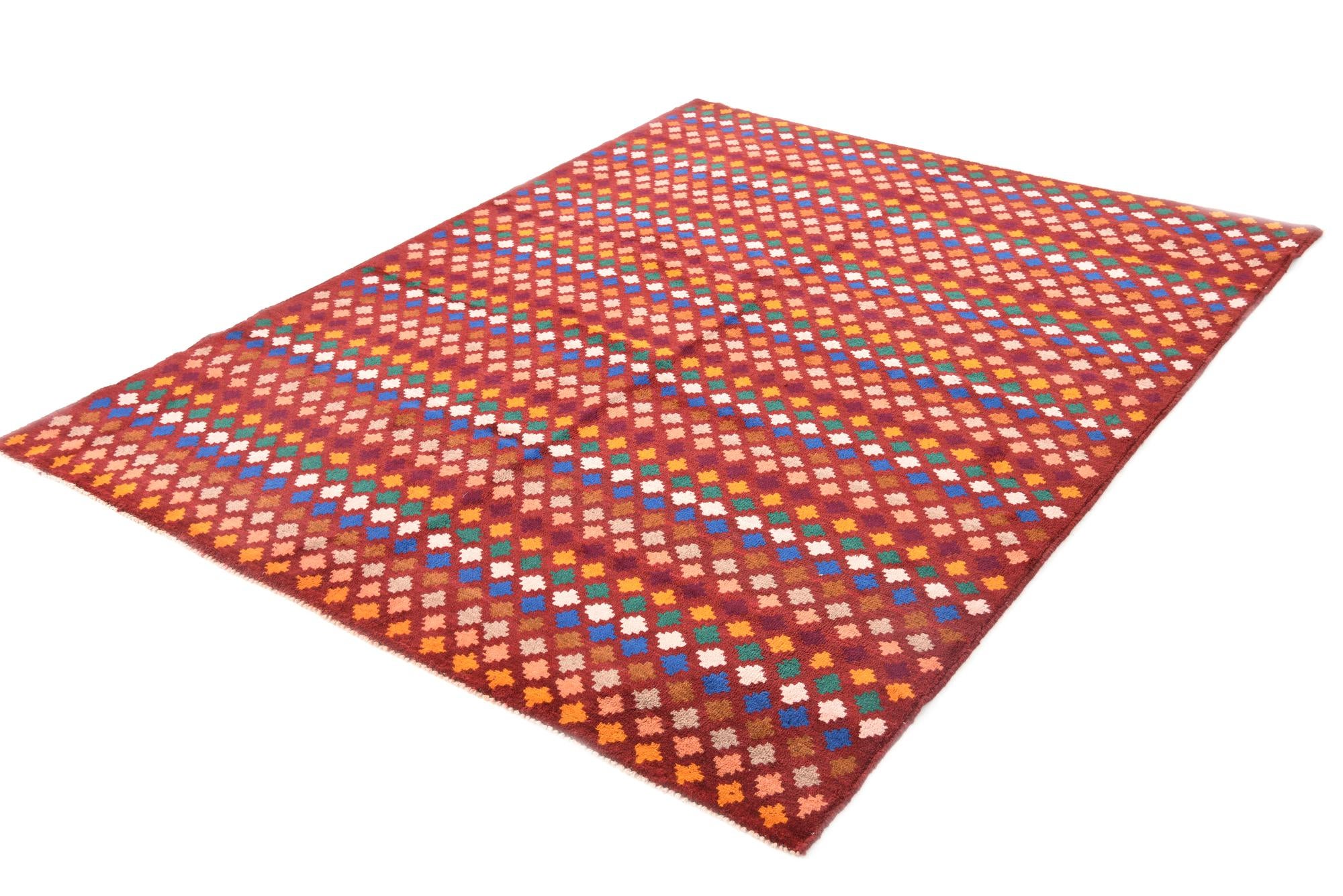 6' x 7' 10 Hand Knotted Balouch Wool Rug