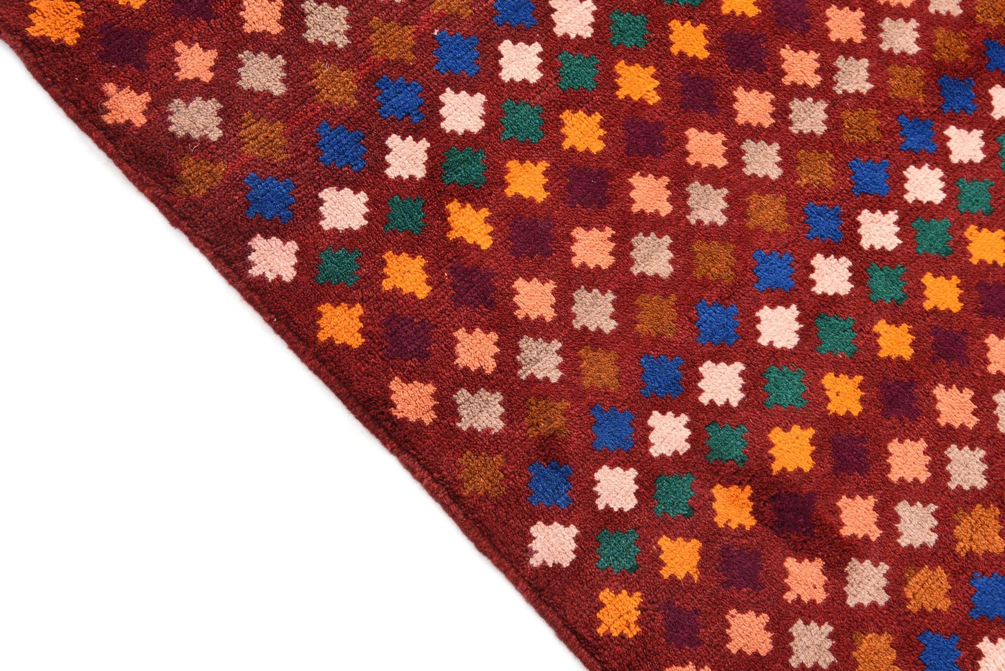 6' x 7' 10 Hand Knotted Balouch Wool Rug