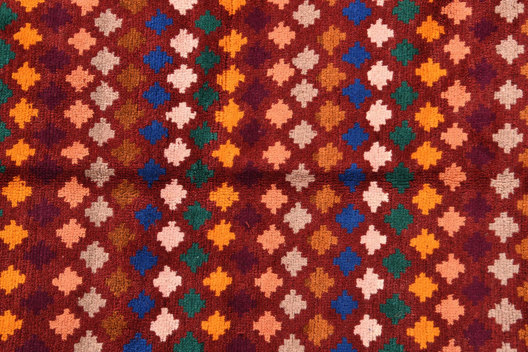 6' x 7' 10 Hand Knotted Balouch Wool Rug