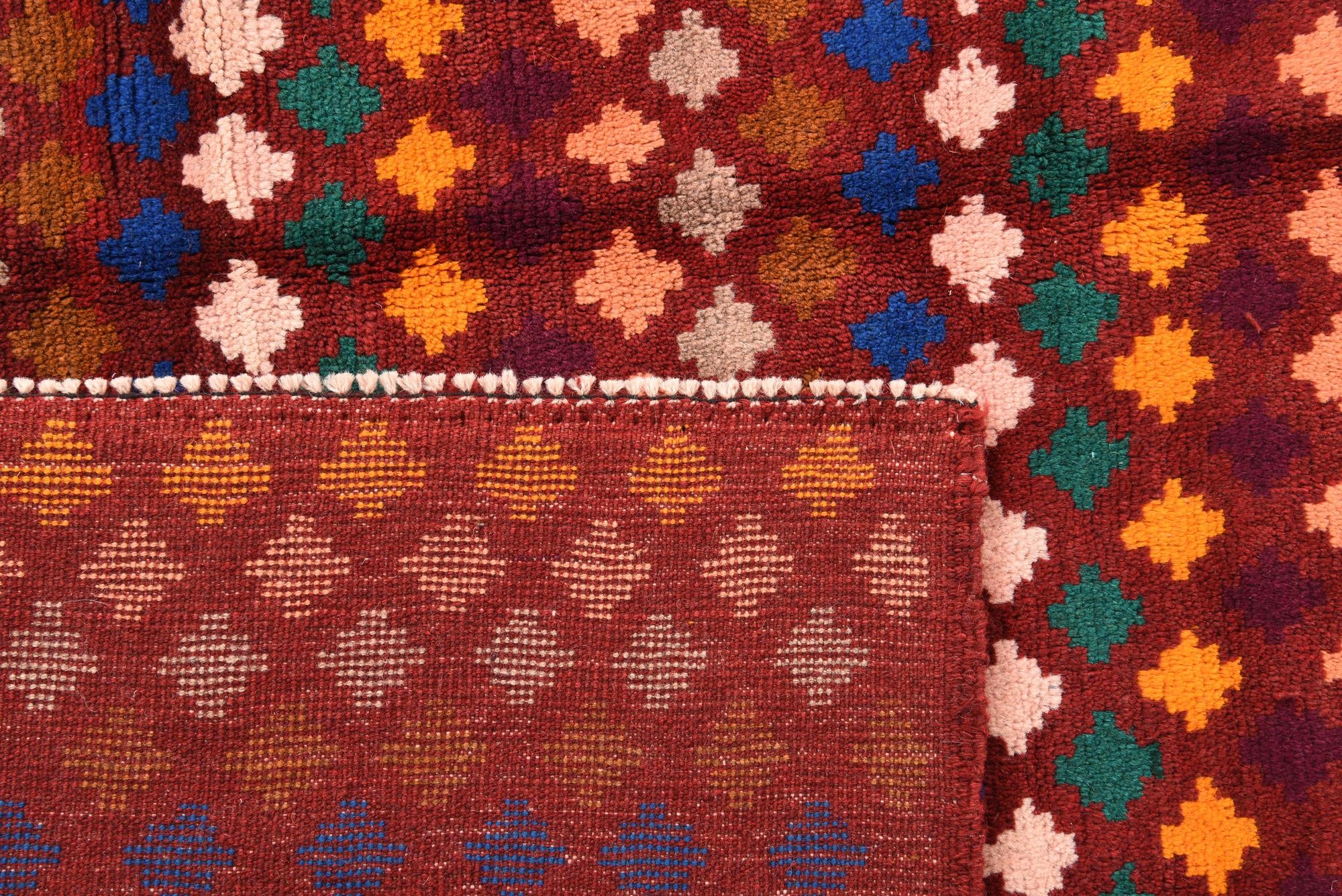 6' x 7' 10 Hand Knotted Balouch Wool Rug