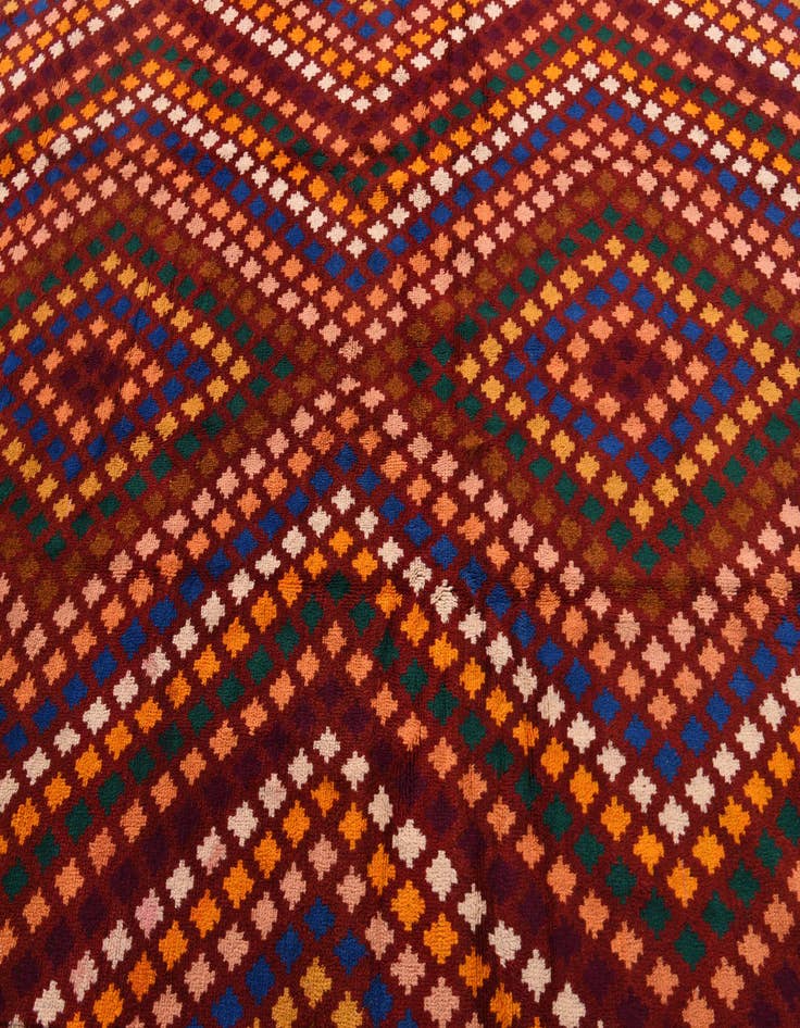 Detail image of 6' 3 x 8' 1  Hand Knotted Balouch Wool Rug