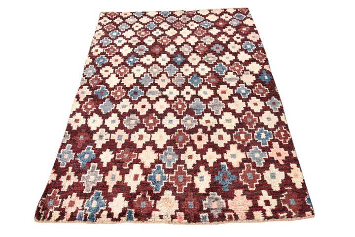 4' x 6' Hand Knotted Balouch Wool Rug