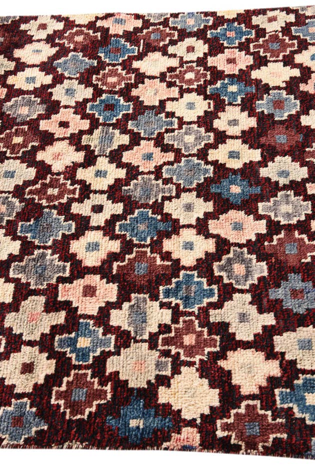 Detail image of 4' x 6' Hand Knotted Balouch Wool Rug