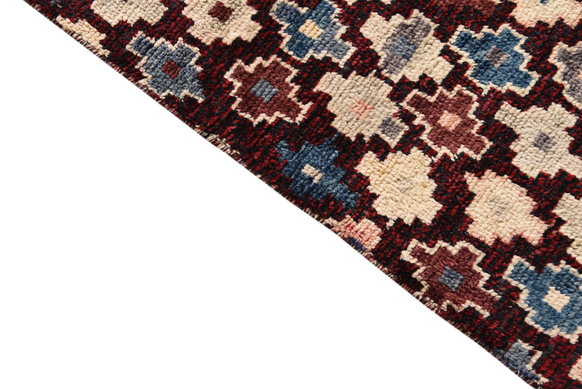 4' x 6' Hand Knotted Balouch Wool Rug