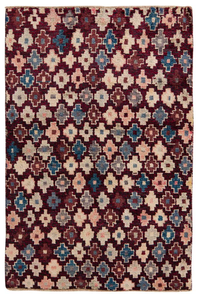 4' x 6' Hand Knotted Balouch Wool Rug