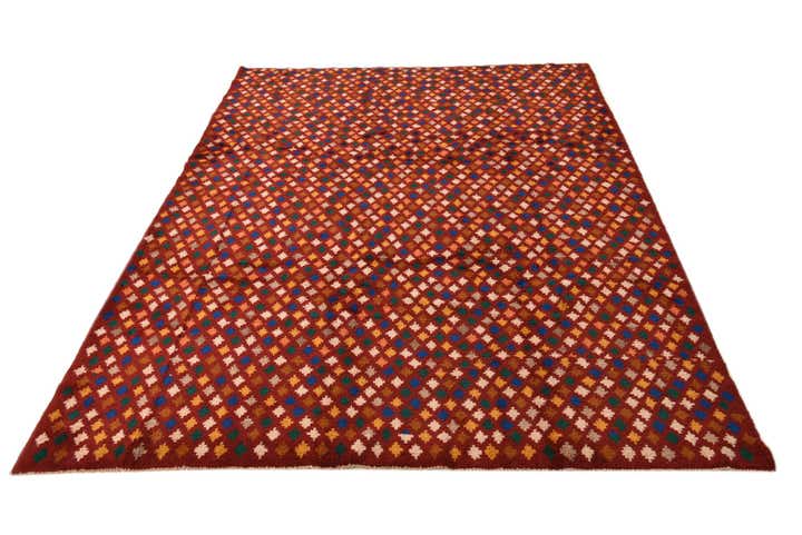 6' 10 x 9' 4 Hand Knotted Balouch Wool Rug