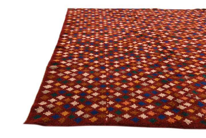 6' 10 x 9' 4 Hand Knotted Balouch Wool Rug