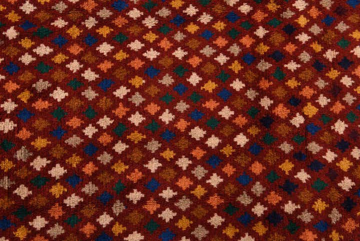 6' 10 x 9' 4 Hand Knotted Balouch Wool Rug