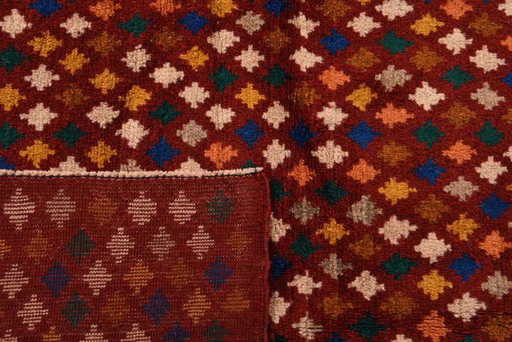 6' 10 x 9' 4 Hand Knotted Balouch Wool Rug