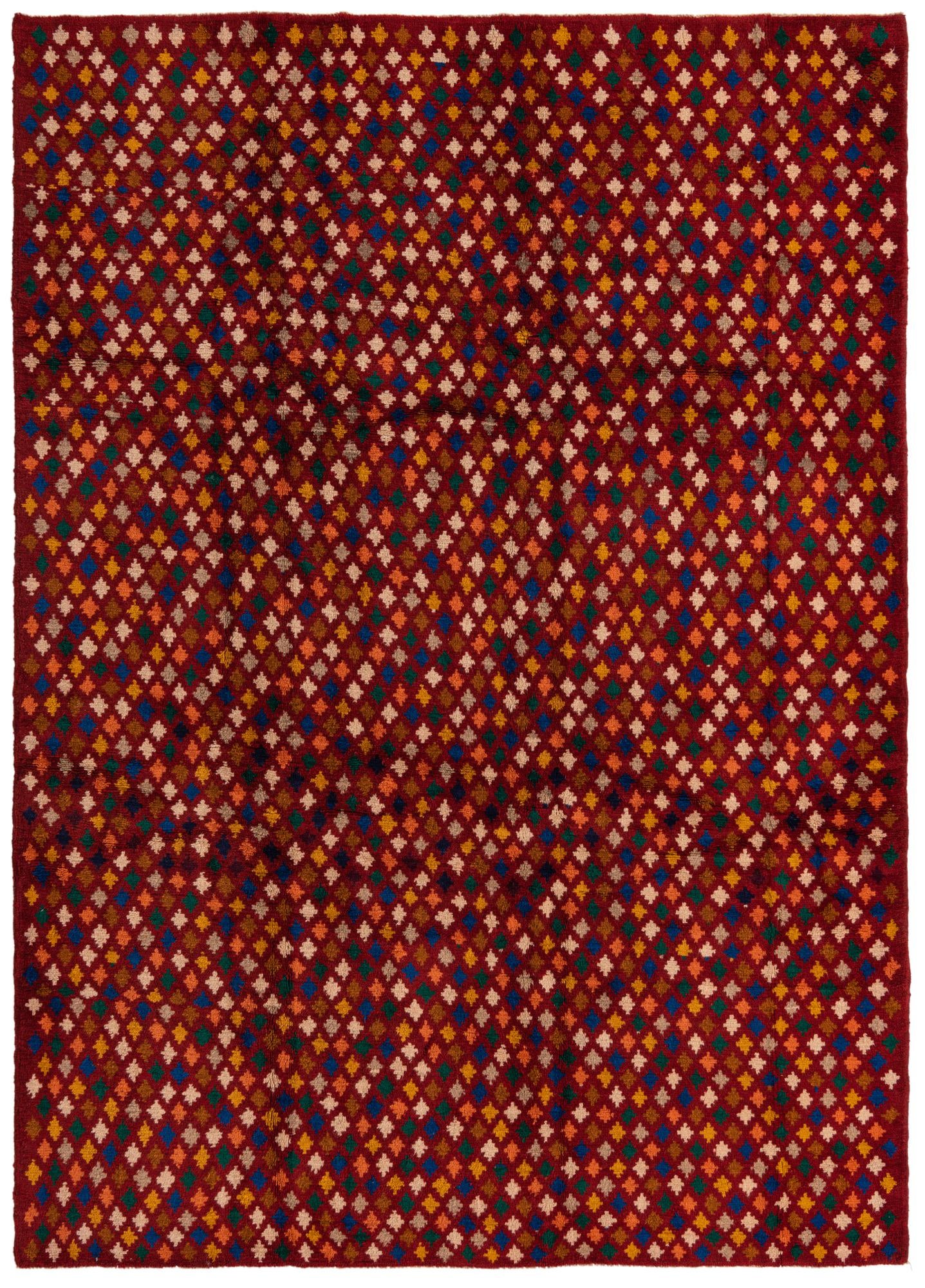 6' 10 x 9' 4 Hand Knotted Balouch Wool Rug