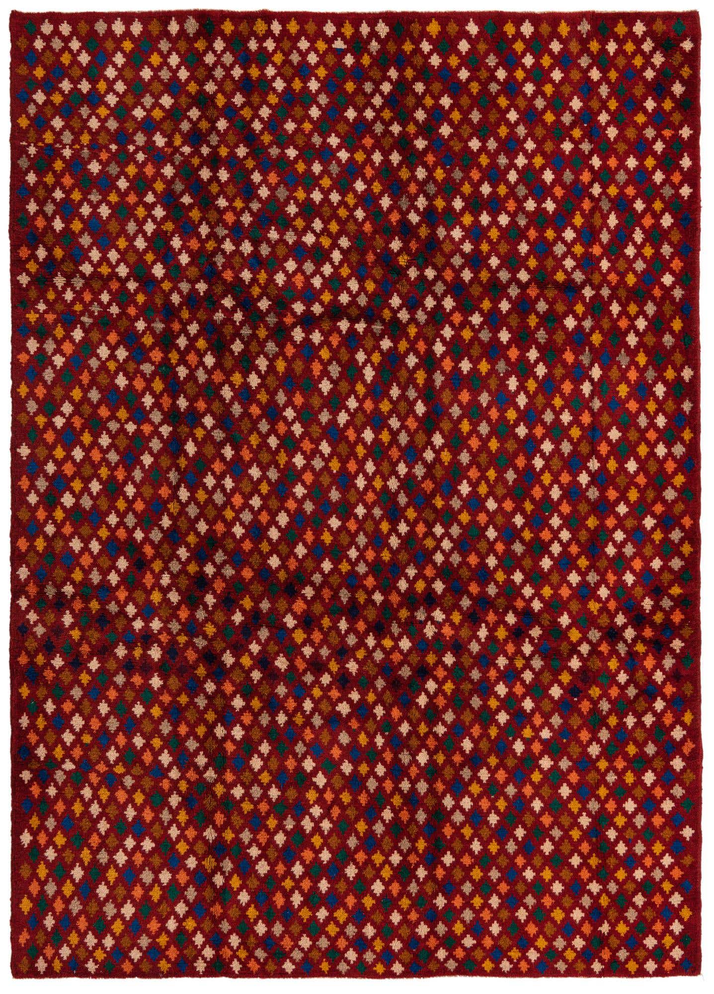 6' 10 x 9' 4 Hand Knotted Balouch Wool Rug