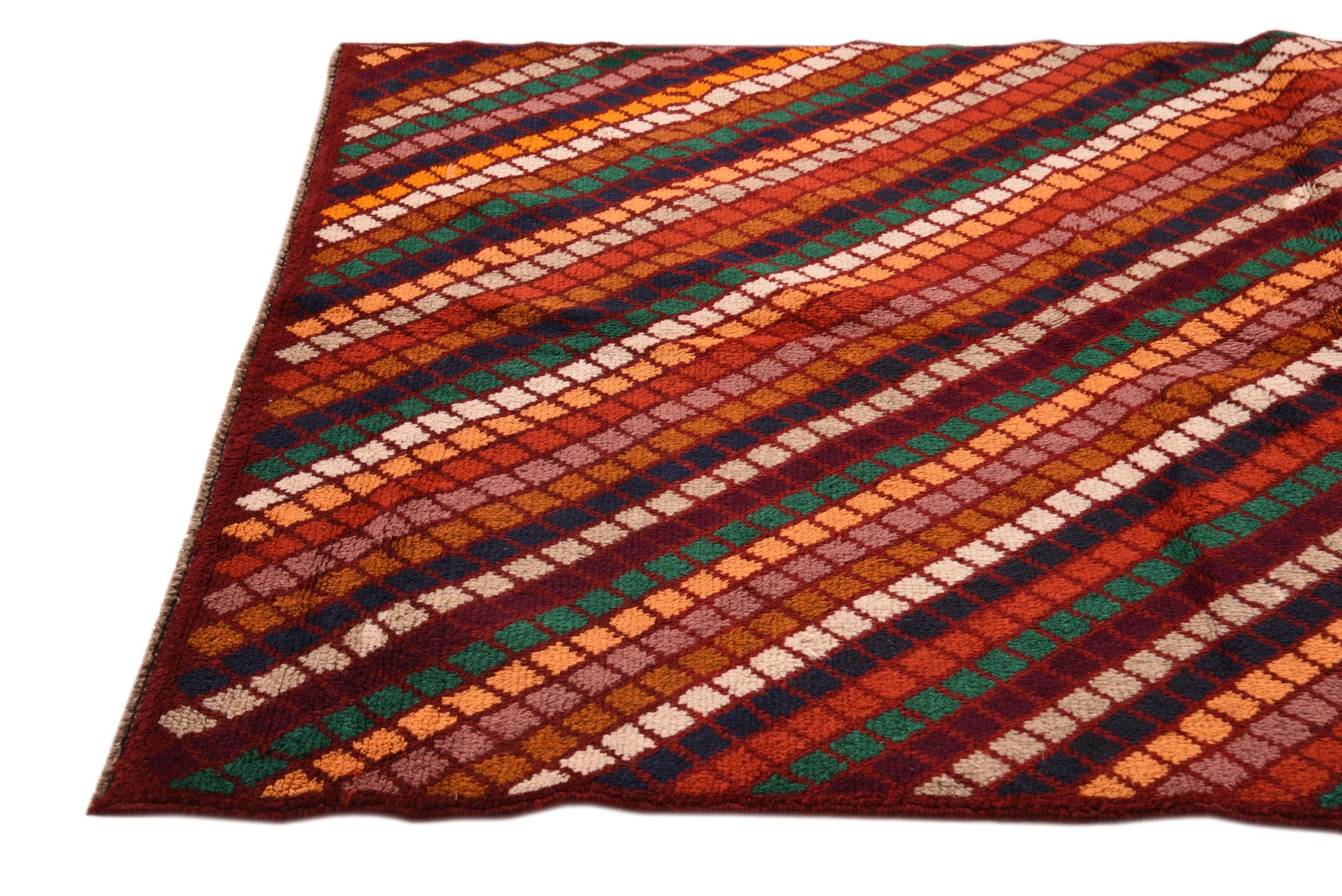 4' x 6' Hand Knotted Balouch Wool Rug