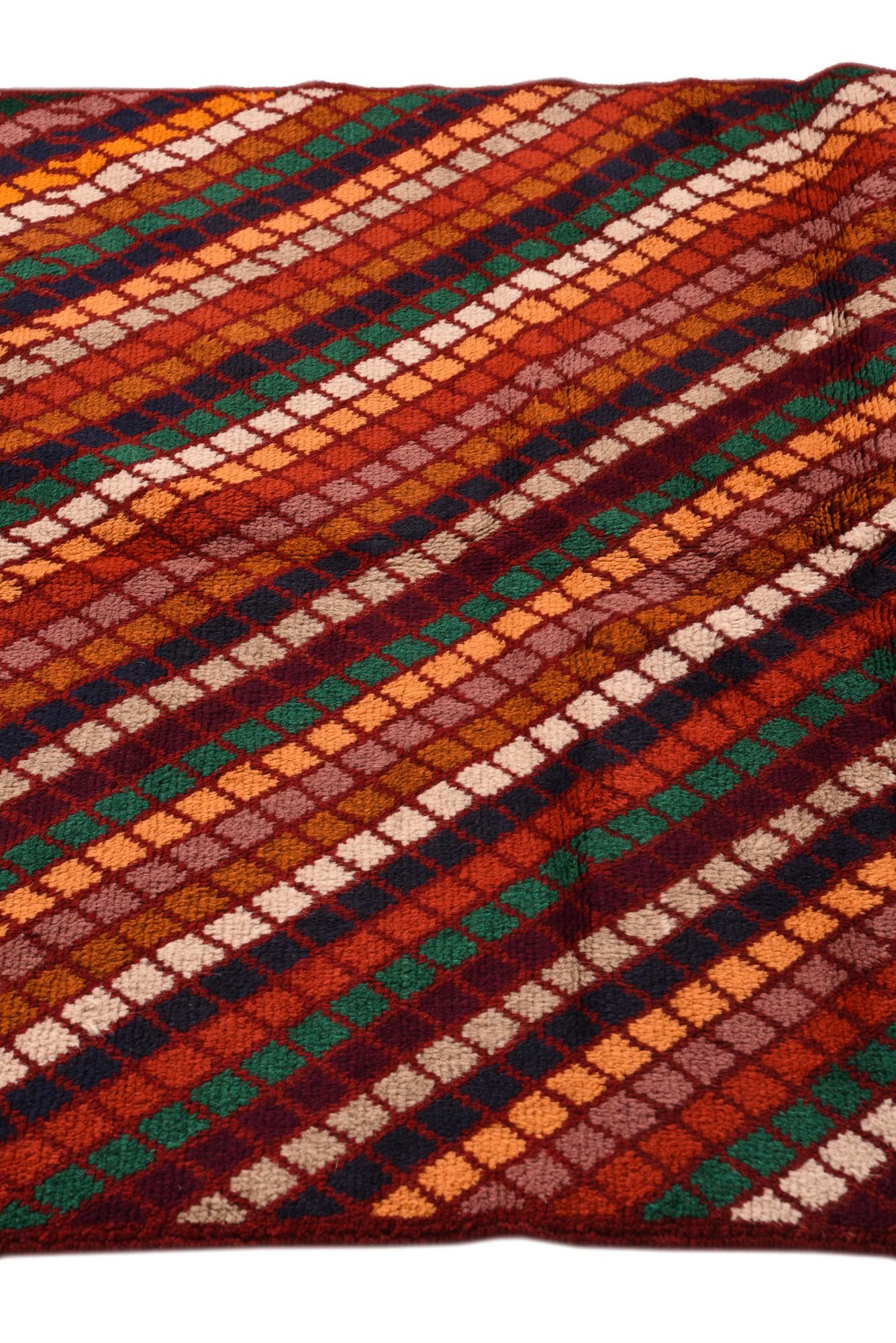 4' x 6' Hand Knotted Balouch Wool Rug