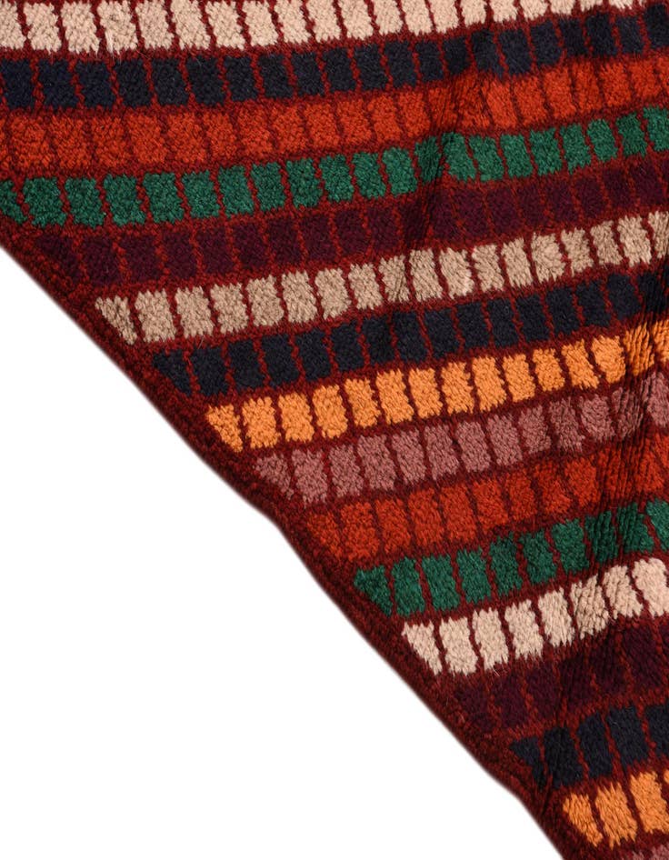 Detail image of 4' x 6'  Hand Knotted Balouch Wool Rug