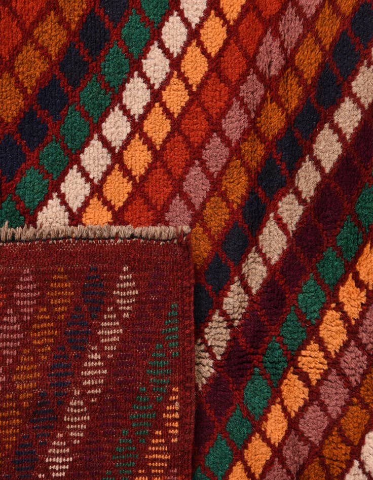 Detail image of 4' x 6'  Hand Knotted Balouch Wool Rug