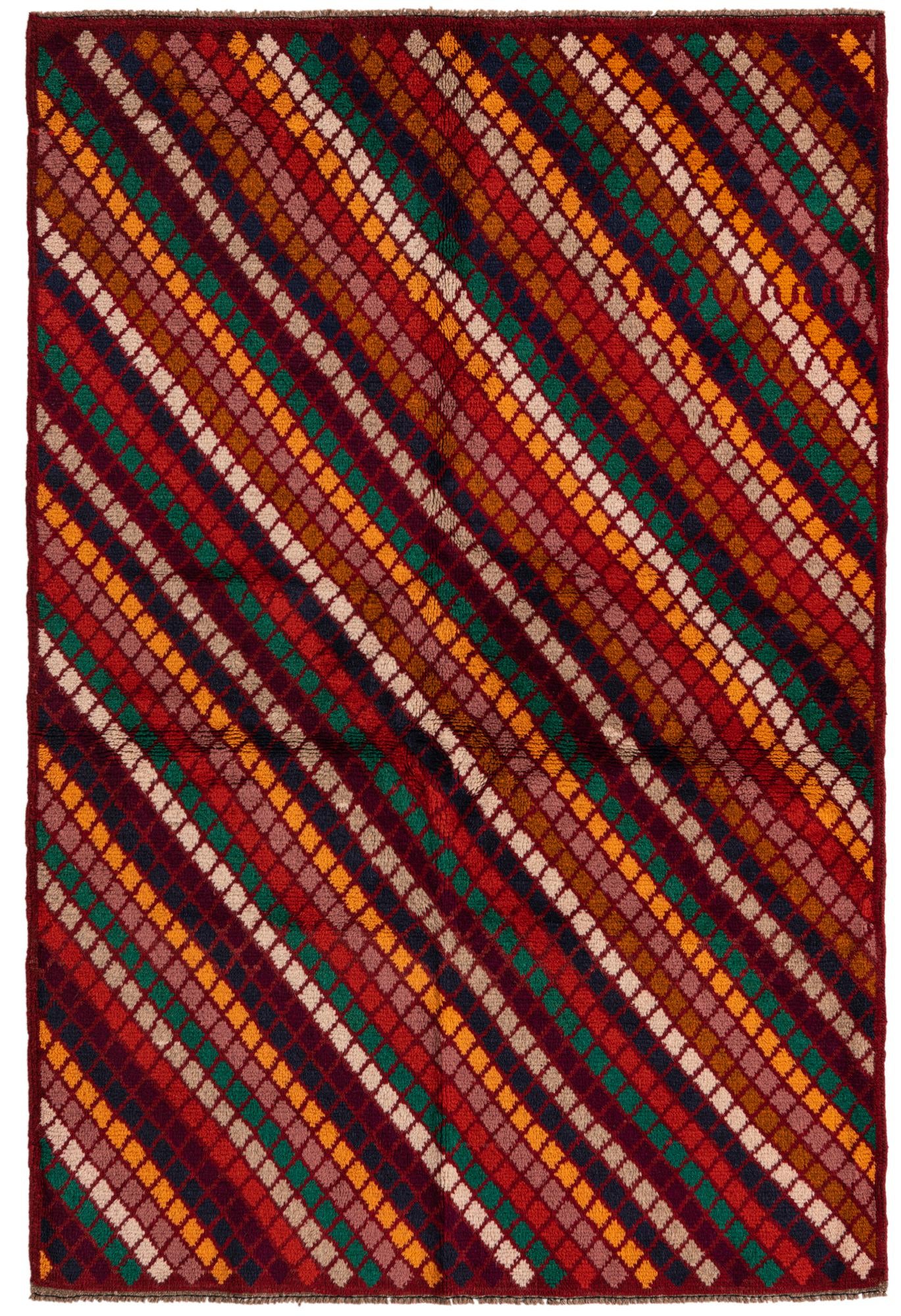 4' x 6' Hand Knotted Balouch Wool Rug