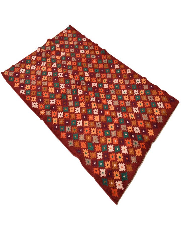 Detail image of 3' 8 x 6'  Hand Knotted Balouch Wool Rug